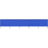  Vjetrobran s 5 panela od tkanine 600 x 160 cm azurno plavi | shoptok.hr