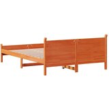 vidaXL Okvir kreveta bez madraca voštano smeđi 140x190 cm od borovine | shoptok.hr