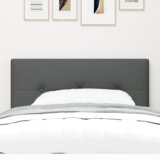 vidaXL LED Uzglavlje S Botunima Tamno Sivo 80 cm Tkanina | shoptok.hr