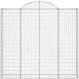  Lučne gabionske košare 8 kom 200x50x180/200cm pocinčano željezo | shoptok.hr