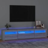 The Living Store TV omarica z LED lučkami siva sonoma 195x35x40 cm - TV Omarica, (21376734) Cene