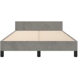  Okvir za krevet bez madraca svjetlosivi 120x190 cm baršunasti | shoptok.hr
