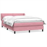 Box spring postelja z vzmetnico roza 160x220 cm žamet, (21791360) | Shoptok.si