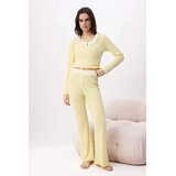 TRENDYOLMILLA ženski set pidžama Thmss26Pt00016, žuta-žuta Cene