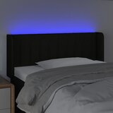  LED uzglavlje crno 83x16x78/88 cm od tkanine | shoptok.hr