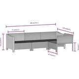  Sedežna garnitura 6-delna z blazinami siv poli ratan | Shoptok.si