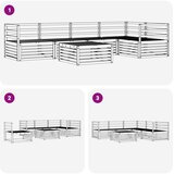  Set vanjskih sofa 6 pcs Prirodna | shoptok.hr