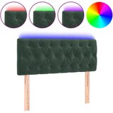 Maison Chic led posteljno vzglavje - vzglavna omarica - nočna omarica temno zeleno 100x7x78/88 cm žamet, (21708263) Cene