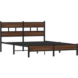  Okvir kreveta bez madraca smeđi hrast 150x200 cm izrađeno drvo | shoptok.hr