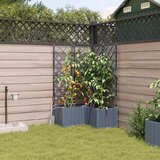  Vrtna saksija 3 pcs Svijetlo siva 80 x 80 x 142 cm Plastika | shoptok.hr