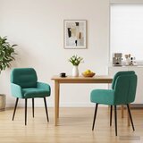 vidaXL Trpezarijske stolice 2 pcs Baršun Tirkizna 59 x 59,5 x 90 cm Cijene