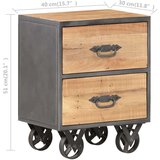 vidaXL Noćni ormarić 40 x 30 x 51 cm od masivnog obnovljenog drva | shoptok.hr