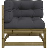  Kutna vrtna sofa s jastucima od impregnirane borovine | shoptok.hr