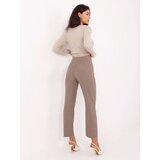 RUE PARIS Trousers-IT-SP-FL9069.00-dark beige | Shoptok.si