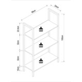 MID.YOU REGAL 62/165/24 cm bela | Shoptok.si