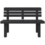  Vrtna klupa antracit 110 x 52 x 71 cm od polipropilena | Eponuda.com