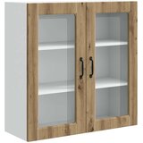  Zidni stakleni ormarić Umjetnički hrast 80 x 31 x 80 cm | shoptok.hr