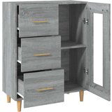  Komoda siva sonoma 69,5x34x90 cm inženirski les, (20654646) | Shoptok.si