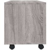 vidaXL TV omarica s kolesci siva sonoma 90x35x35 cm inženirski les | Shoptok.si