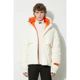 Heron Preston Pernata jakna Hoodie Nylon Puffer za muškarce, boja: bež, za zimu, oversize, HMED014F23FAB0010400