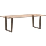  Noge jedilne mize V-oblika 2 kosa naravno jeklo 90x(72-73,3) cm, (21828659) | Shoptok.si