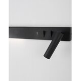 Nova Luce Mat črna kovinska LED stenska svetilka z upogljivo konstrukcijo/z USB priključkom Vida – | Shoptok.si