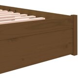  Za krevet od masivnog drva smeđa boja meda 140 x 190 cm | shoptok.hr