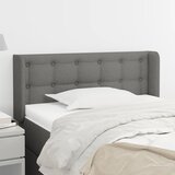  Uzglavlje s ušima tamnosivo 103x16x78/88 cm od tkanine | shoptok.hr