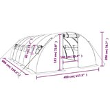 Staklenik s čeličnim okvirom zeleni 24 m² 6 x 4 x 2 m | shoptok.hr