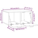  ormar za zid Staro drvo 59,5 x 41 x 30 cm Konstruirano drvo | shoptok.hr