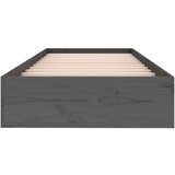  Za krevet sivi masivno drvo 75x190 cm 2FT6 jednokrevetni | shoptok.hr