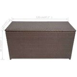 vidaXL Vrtna škatla rjava 120x50x60 cm poli ratan, (20579973) | Shoptok.si