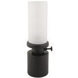 Leitmotiv Crna LED stolna lampa s mogućnosti zatamnjivanja s metalnim sjenilom/sa staklenim sjenilom (visina 29,5 cm) Camp – Cijene