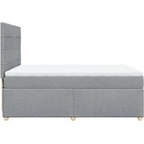 vidaXL krevet box spring s madracem svjetlosivi 140x200 cm od tkanine | shoptok.hr