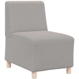  Modularna sofa bez naslona za ruke svijetlosiva 55 cm kovrčava tkanina imitacija vune | Eponuda.com