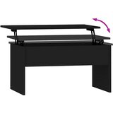  Stolić za kavu crni 80 x 50,5 x 41,5 cm od konstruiranog drva | Shoptok.si