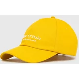 Marc O Polo Bombažna bejzbolska kapa rumena barva