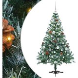 vidaXL Umjetno božićno drvce s stalakom Zelena 150 cm PVC i čelik | shoptok.hr