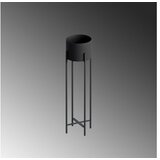 WALLXPERT Ukrasna saksija GED-025, 23x78x23 cm, O 20 cm,, crna | Eponuda.ba