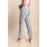 Fenzy Hlače S Črtastim Potiskom, Svetlo Modre | Shoptok.si