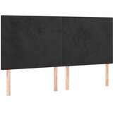  LED uzglavlje crno 200x5x118/128 cm baršunasto | shoptok.hr