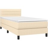  S oprugama i madracem krem 100 x 200 cm od tkanine | shoptok.hr