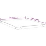 vidaXL Zaštita za madrac bijela 140x190 cm vodootporna | shoptok.hr
