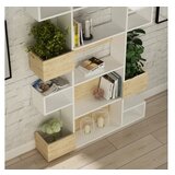 Hanah home polica za knjige niho - bela, hrast | Eponuda.com