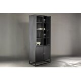 Venture Home vitrina Bakal 41 × 190 × 80 cm, crna | shoptok.hr