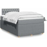  Krevet s oprugama i madracem svjetlosivi 120x190 cm od tkanine | shoptok.hr