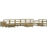 Vrtna sedežna garnitura 10-delna impregnirana borovina, (21146202) | Shoptok.si