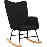 Stolica za ljuljanje od tkanine crna | shoptok.hr