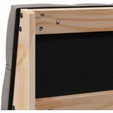 vidaXL Tapecirano vzglavje Taupe 140 cm Masivno borovo les | Shoptok.si