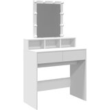  The Living Store Toaletna mizica z LED lučkami bela 80x41x144,5 cm - Toaletna Mizica, (21496044) | Shoptok.si